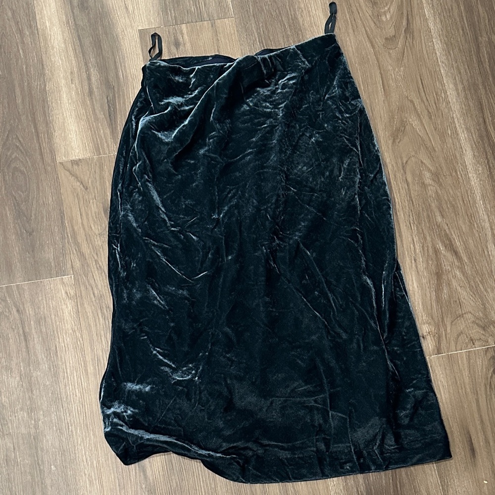 Green Velvet Skirt by Maeve at Anthropology